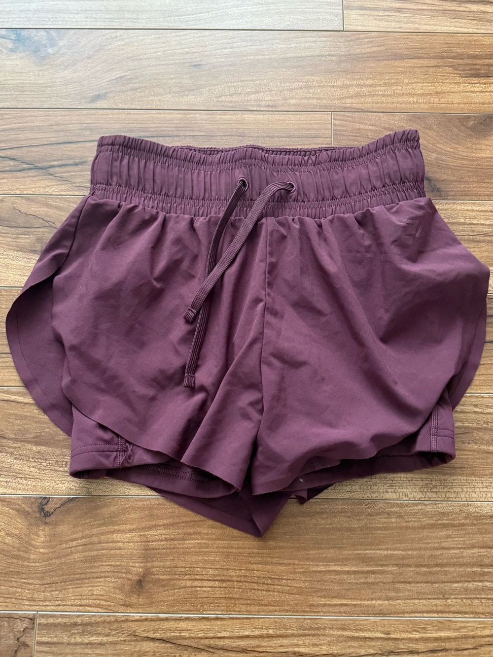 Gymshark High-Rise Athletic Shorts - Deep Plum - Size XS